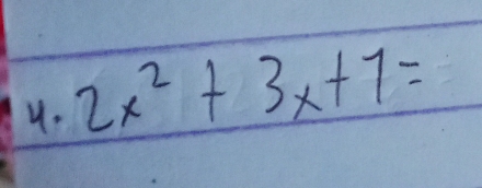 2x^2+3x+7=