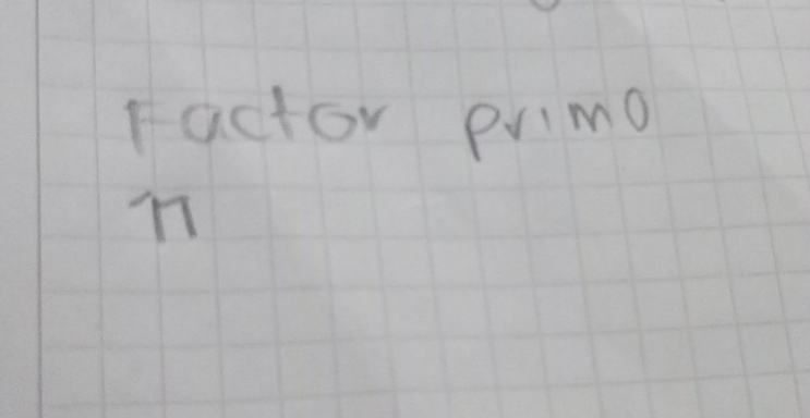 factor primo