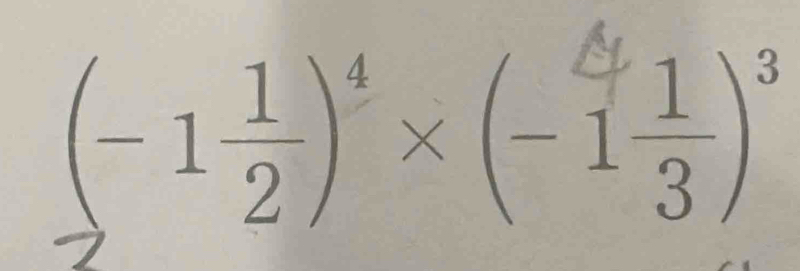 (-1)"×(4)°