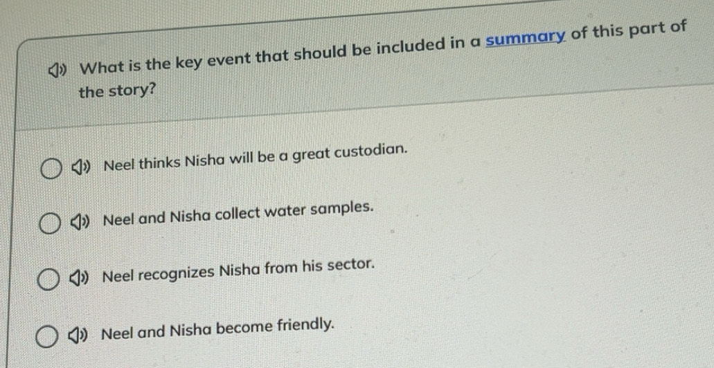 Solved: What is the key event that should be included in a summary of ...