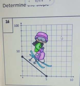 10/11 > 
Determine the slope
16