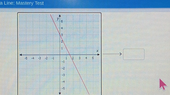 a Line: Mastery Test