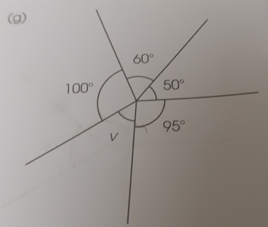 60°
100°
50°
95°
V