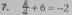 frac k+6=-2