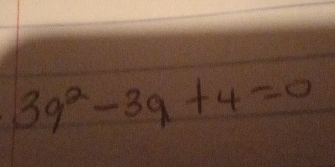 3q^2-3q+4=0