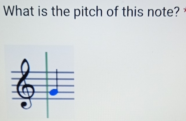 What is the pitch of this note?