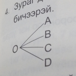 3ypa 
бичээрэй.