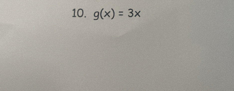 g(x)=3x