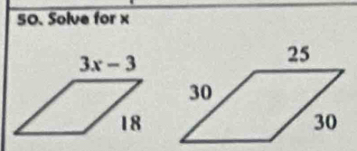 Solve for x