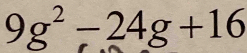 9g^2-24g+16