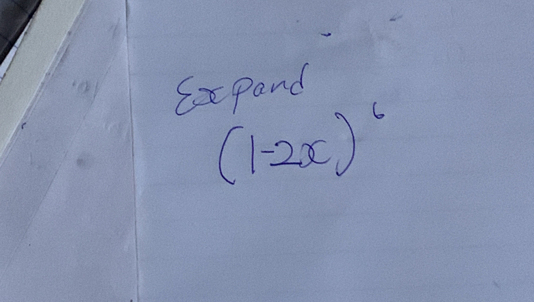 Cpand
(1-2x)^6