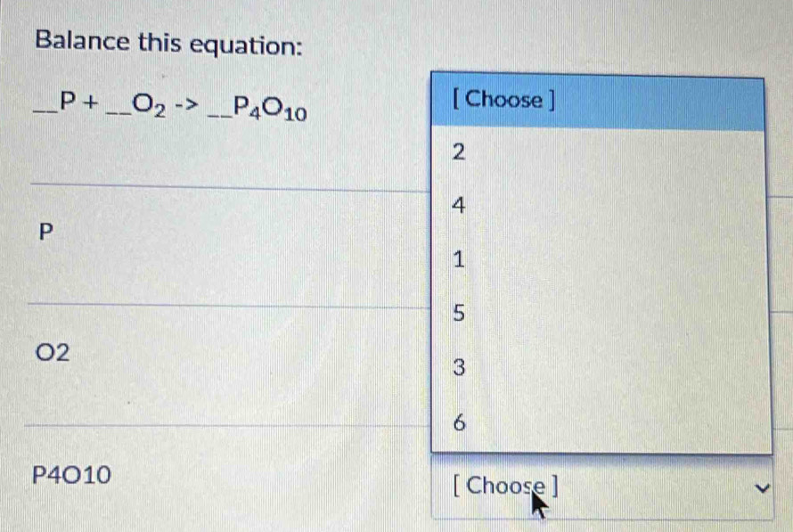 Balance this equation: