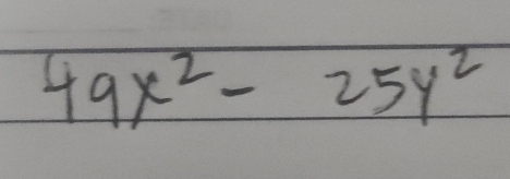 49x^2-25y^2