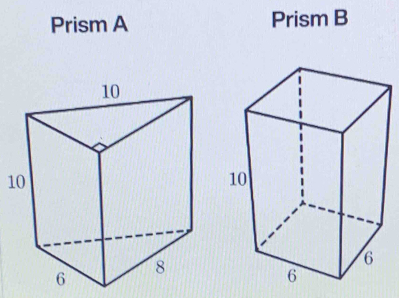 Prism A Prism B 
1