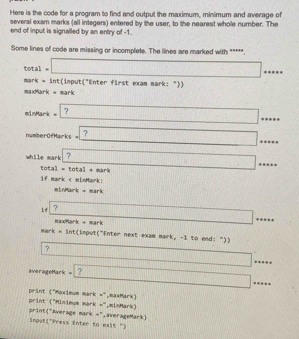 Solved: Here is the code for a program to find and output the maximum ...