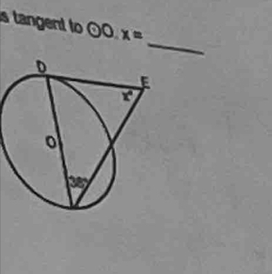 tangent to odot O,x=
_