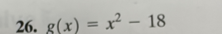 g(x)=x^2-18