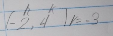 (-overset k2,4^k)r=-3