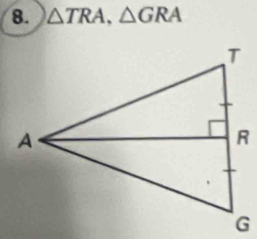 △ TRA, △ GRA