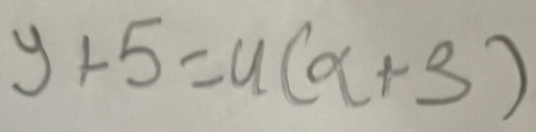 y+5=u(a+3)