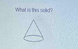 What is this solid?