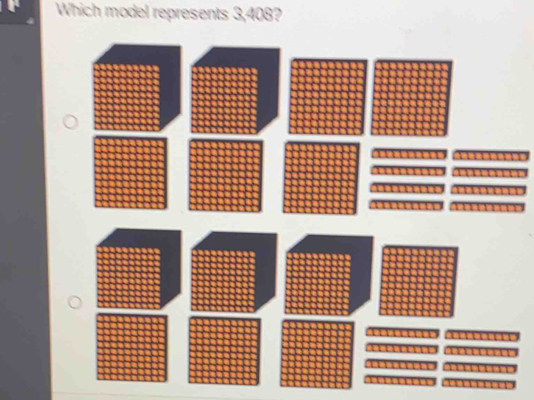 Which model represents 3,408?