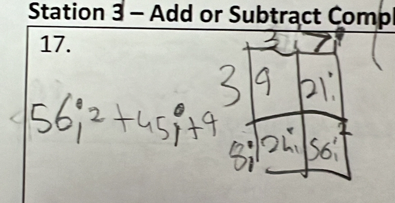 Station 3 - Add or Subtract Comp 
17.