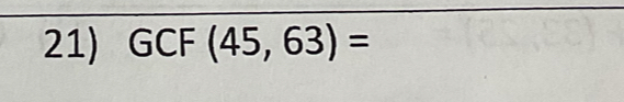 GCI - (45,63)=