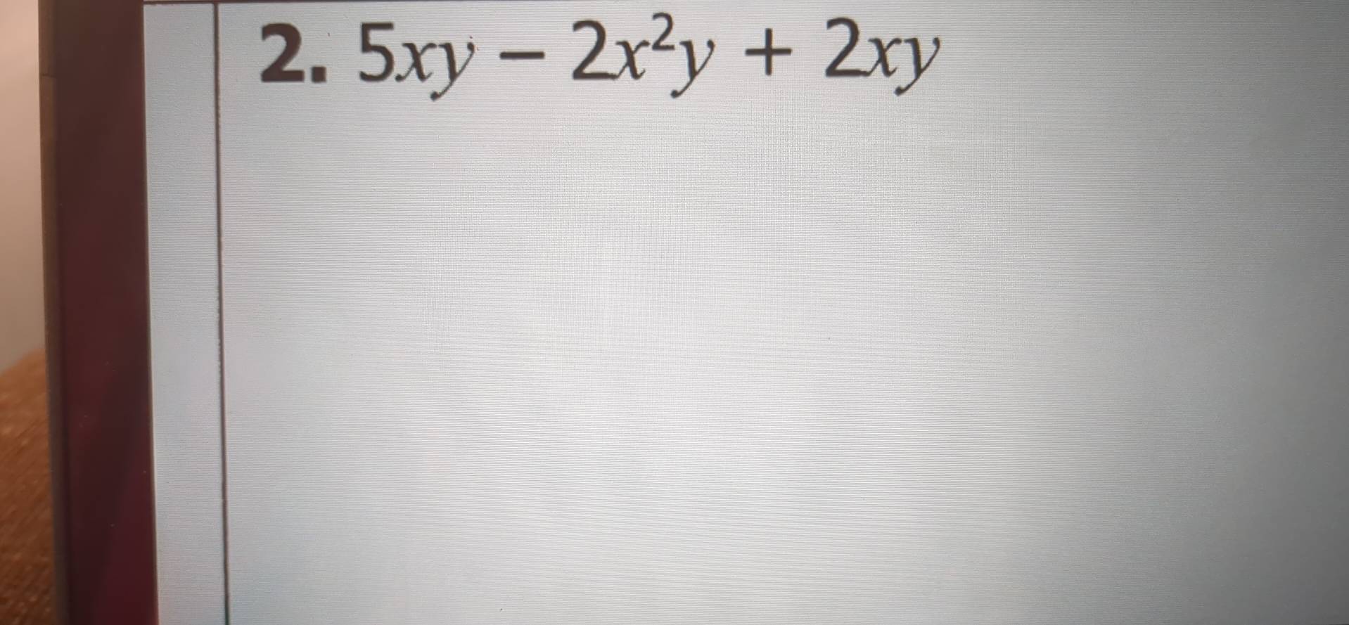 5xy-2x^2y+2xy