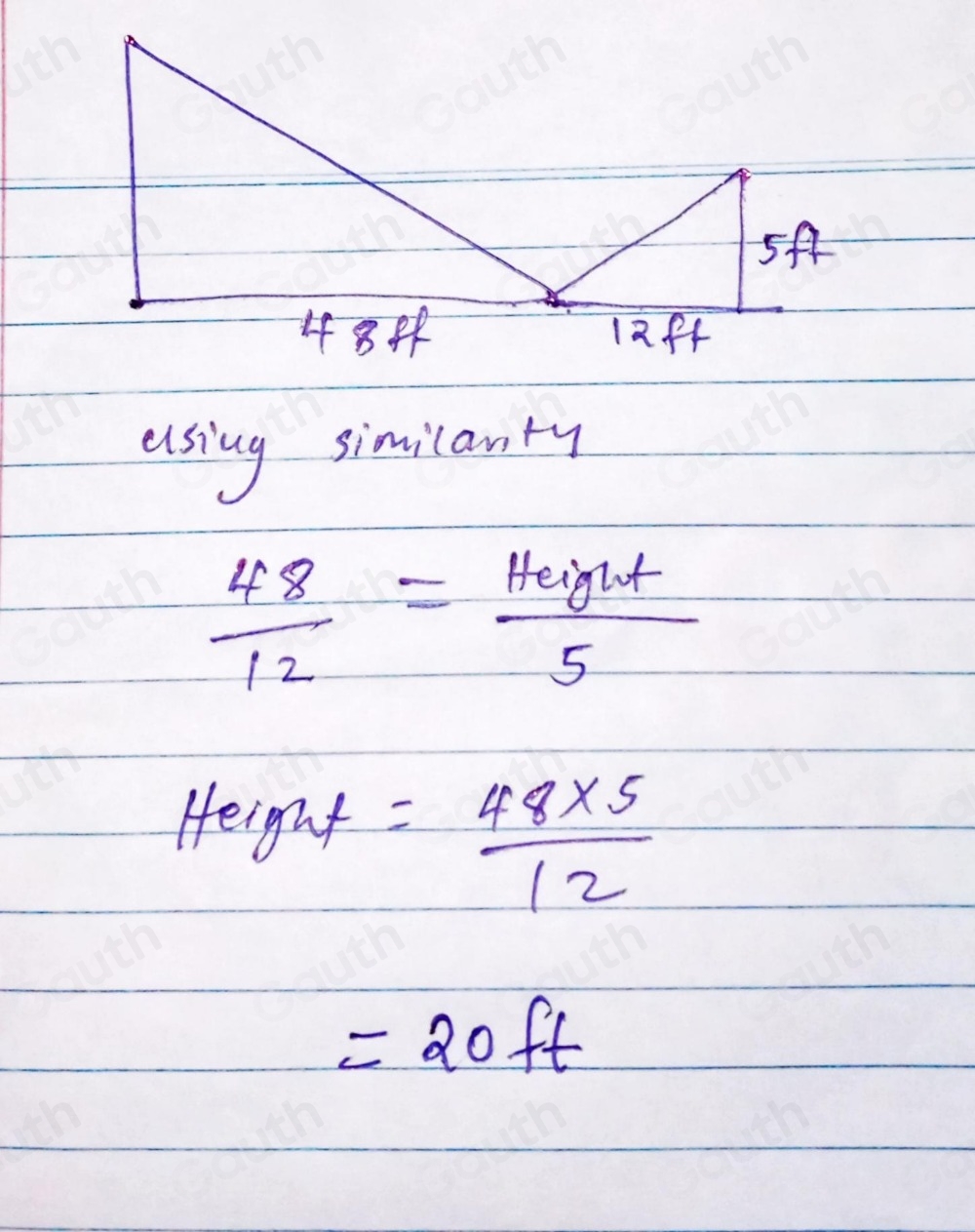 Solved: Alaa wanted to measure the height of her school's flagpole. She ...