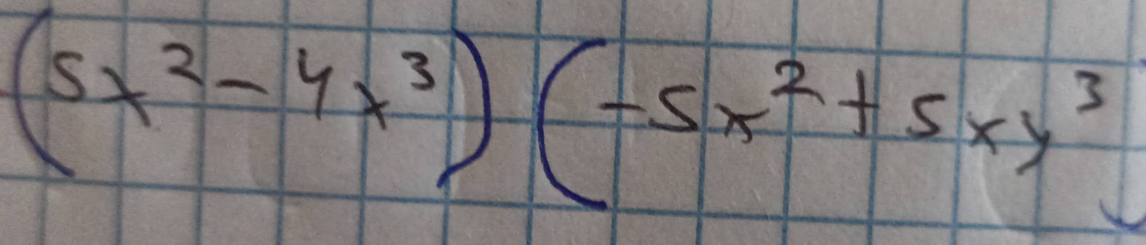 (5x^2-4x^3)(-5x^2+5xy^3