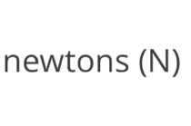 newtons (N)