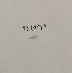 (4^2)^-3