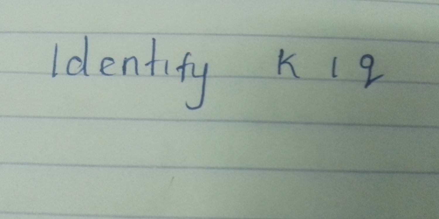 Identity K (9