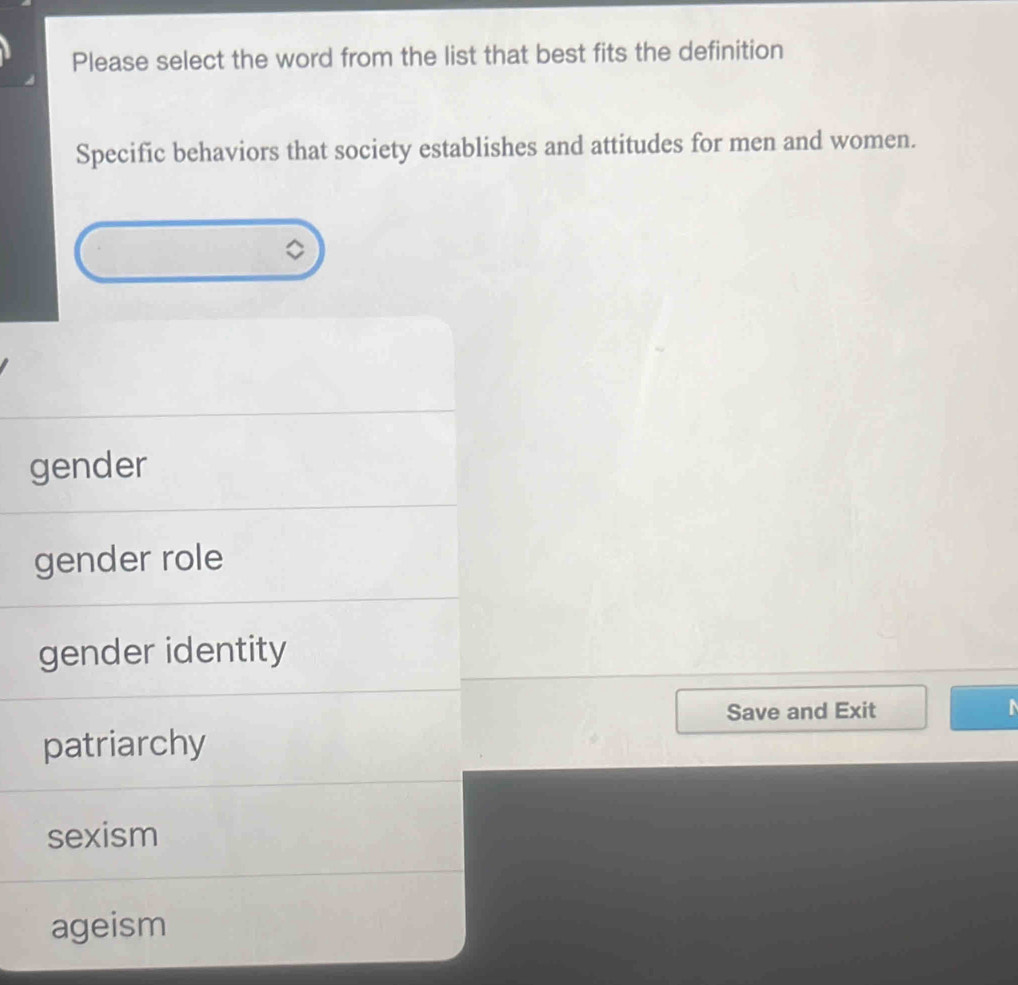 Solved: Please select the word from the list that best fits the ...