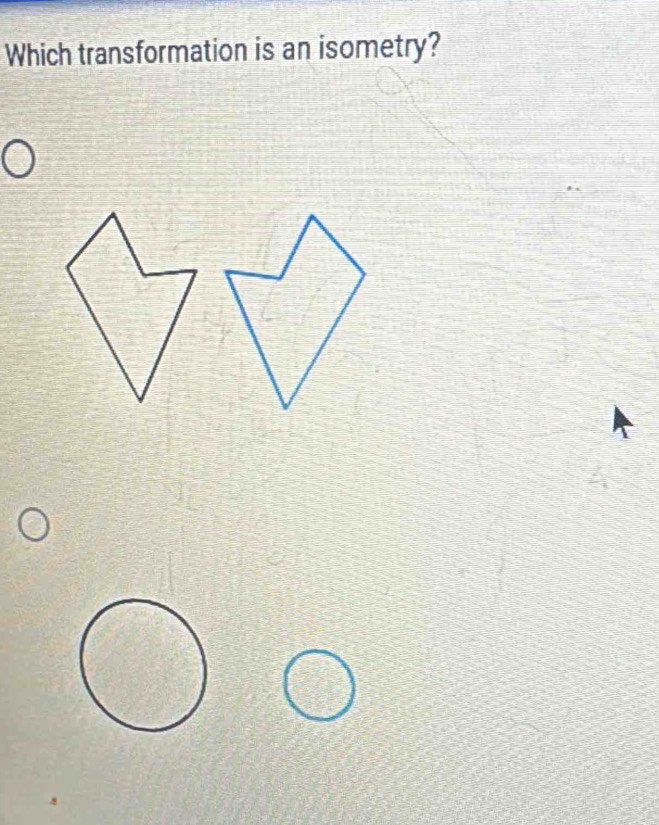 Which transformation is an isometry?