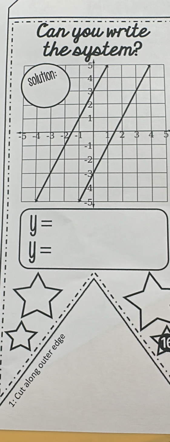 Can you write 
the system?
5
y=
y=
1
∞