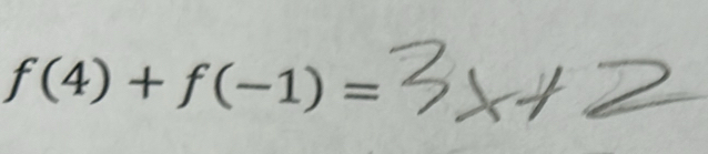 f(4)+f(-1)=