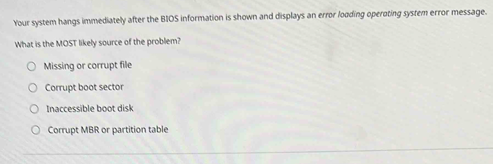 Solved: Your system hangs immediately after the BIOS information is ...