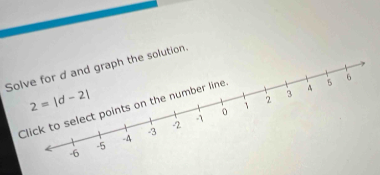 Solve for dand graph the solution.