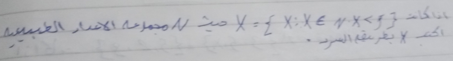 ASubll, LSt aH00ON So X= X:X∈ N· X<5 = 1,2,2