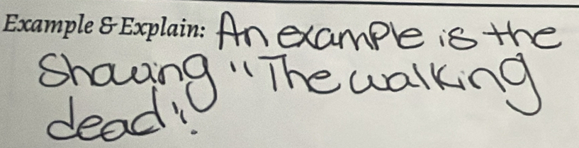 Example & Explain: