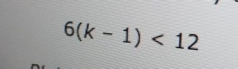 6(k-1)<12</tex>