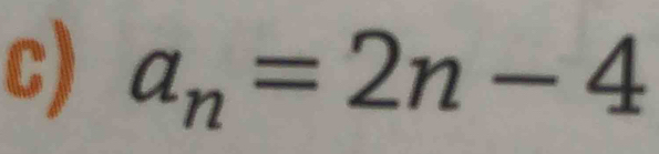 a_n=2n-4