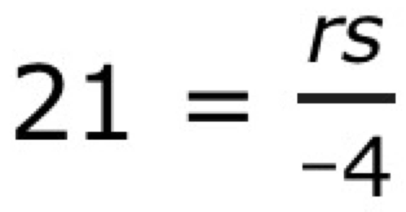 21= rs/-4 