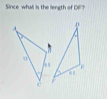 Since what is the length of DF?