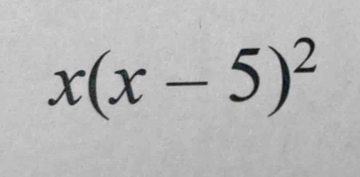 x(x-5)^2