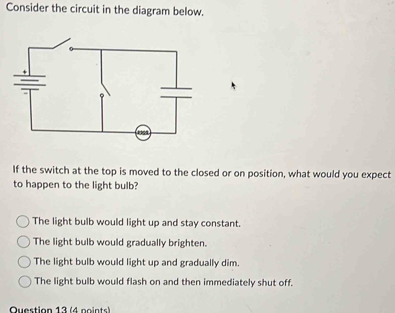 Solved: Consider the circuit in the diagram below. If the switch at the ...
