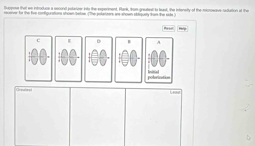 Solved: Suppose that we introduce a second polarizer into the ...