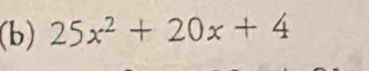 25x^2+20x+4